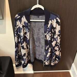 Lululemon Blue Camo Knit Jacket